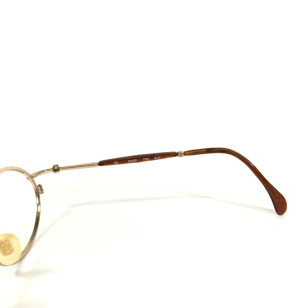 Joop! Eyeglasses Frames Mod.8784-600 Brown Shiny Gold Oval Full Rim 50-20-135